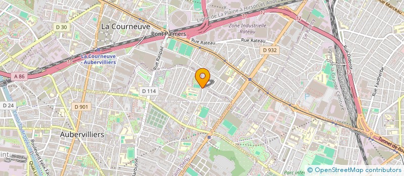 localisation de l'entreprise MADAME DIEYENABOU BAH DIALLO  AUBERVILLIERS