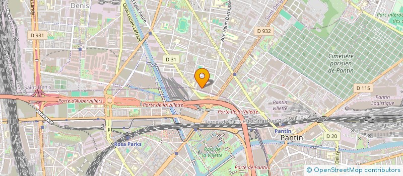 localisation de l'entreprise MADAME DIEYNABA THIAM  AUBERVILLIERS