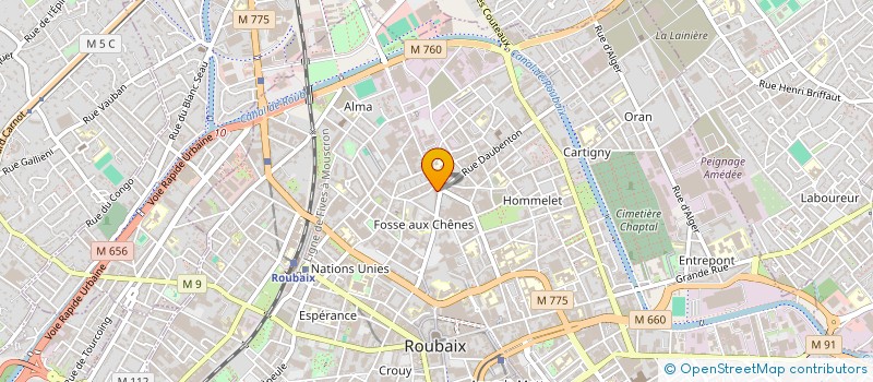 localisation de l'entreprise MADAME DIHYA BOUSMIA  ROUBAIX