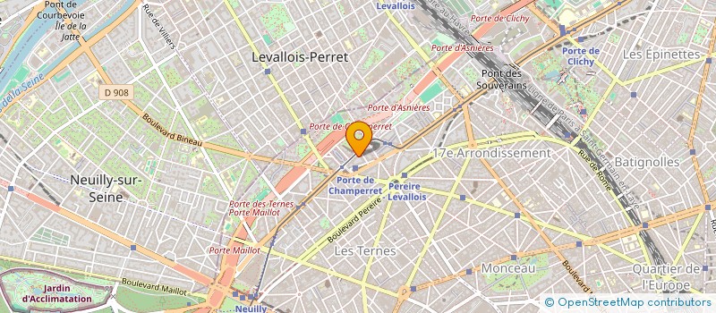 localisation de l'entreprise MADAME DILETTA GRAZIOSI  PARIS 17