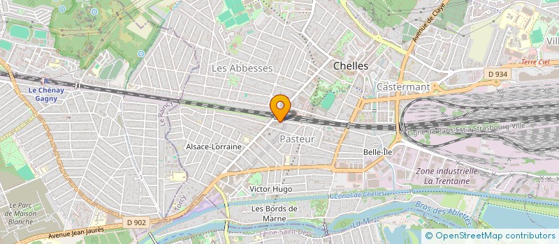 localisation de l'entreprise MADAME DIMITRA PAPAVASSILOU  CHELLES