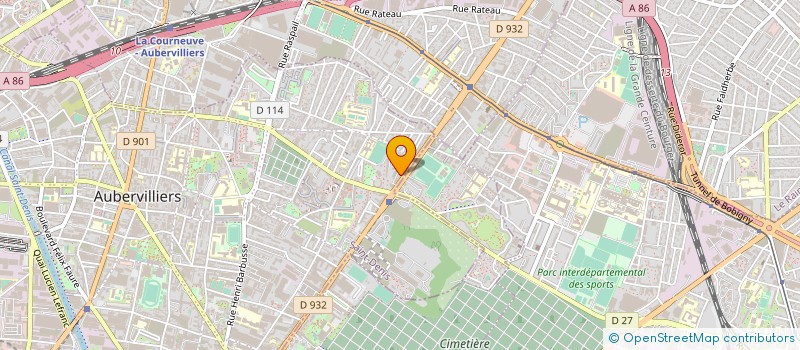 localisation de l'entreprise MADAME DINA BAKOUK à AUBERVILLIERS