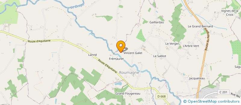 localisation de l'entreprise MADAME DINA BRENDANI  ROUMAGNE