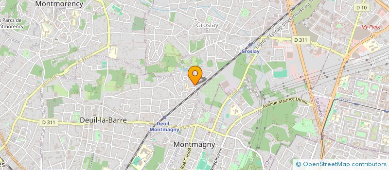 localisation de l'entreprise MADAME DINA-CHERINE BELKHIRI  DEUIL-LA-BARRE