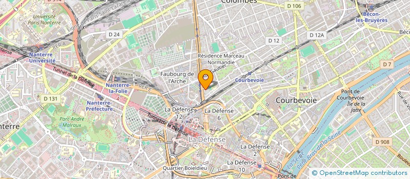 localisation de l'entreprise MADAME DINA EJZENBERG à COURBEVOIE