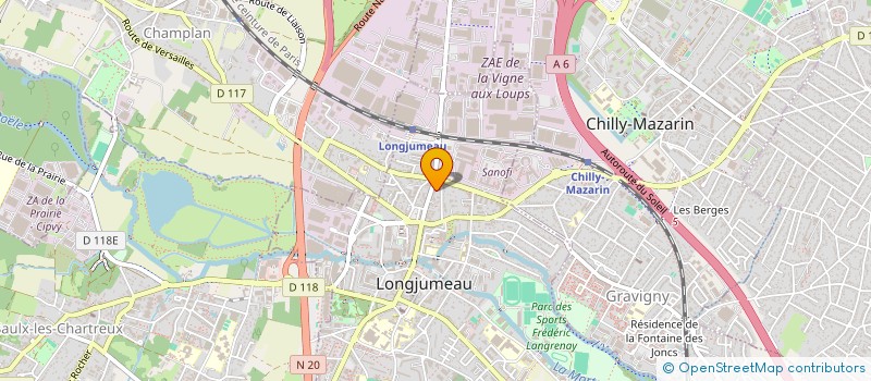 localisation de l'entreprise MADAME DINA EL BOUKHARI à LONGJUMEAU