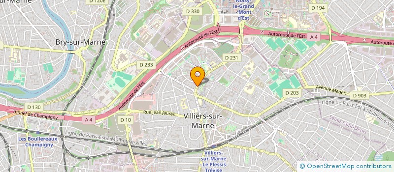 localisation de l'entreprise MADAME DINA ELKAIM à VILLIERS-SUR-MARNE