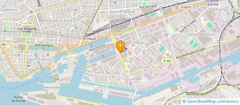 localisation de l'entreprise MADAME DINA FREDJ  LE HAVRE