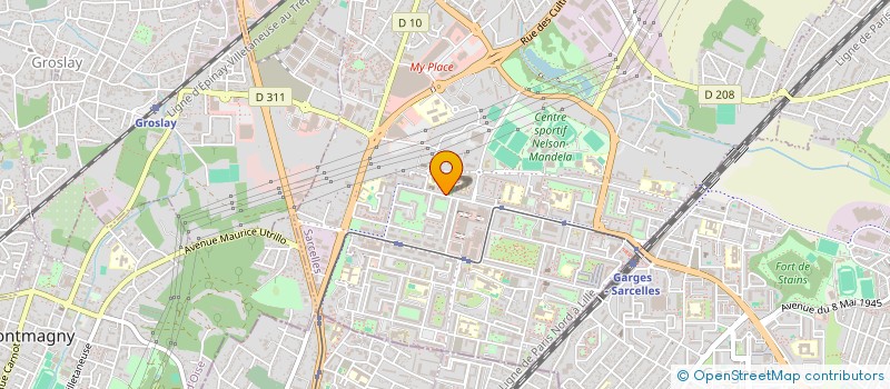 localisation de l'entreprise MADAME DINA HAYAT à SARCELLES