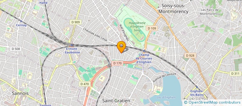 localisation de l'entreprise MADAME DINA JABARI  EAUBONNE