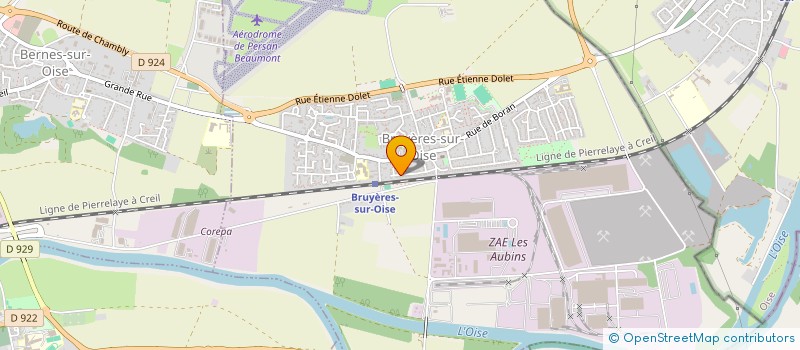 localisation de l'entreprise MADAME DINA KEITA  BRUYERES-SUR-OISE