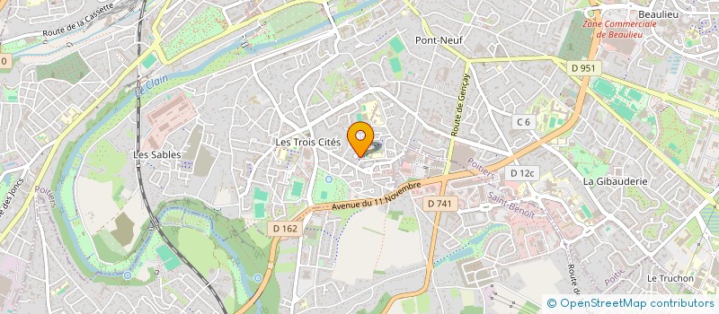 localisation de l'entreprise MADAME DINA MATHURIN  POITIERS