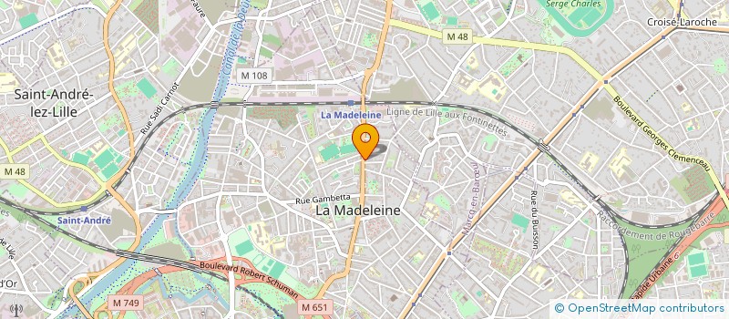 localisation de l'entreprise MADAME DINA NECHI à LA MADELEINE