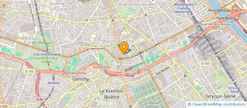 localisation de l'entreprise MADAME DINA RABHI  PARIS