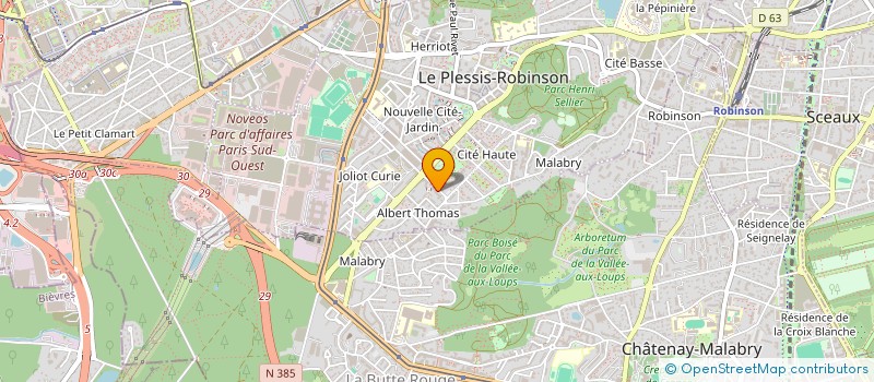 localisation de l'entreprise MADAME DINA RASOLONJATOVO  LE PLESSIS-ROBINSON