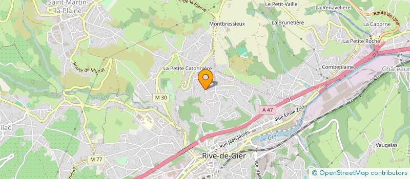 localisation de l'entreprise MADAME DINA ROSENDO BATISTA  RIVE-DE-GIER