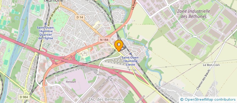 localisation de l'entreprise MADAME DINA THERMILUS  SAINT-OUEN-L'AUMONE