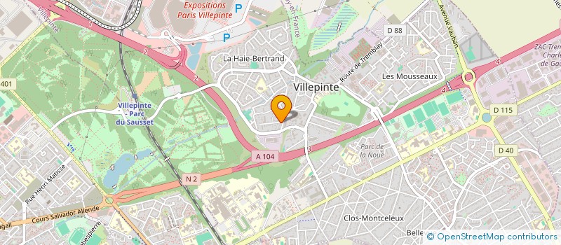 localisation de l'entreprise MADAME DINA TOORABALLY à VILLEPINTE
