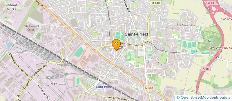 localisation de l'entreprise MADAME DINA VIKTOROVNA SLADKOVA  SAINT-PRIEST