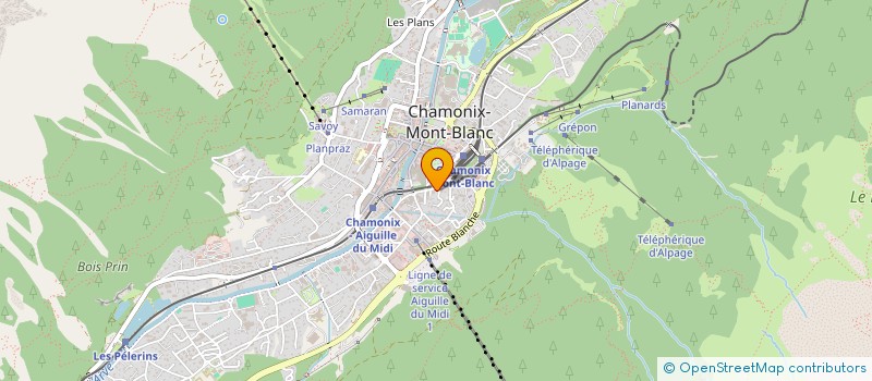 localisation de l'entreprise MADAME DINA WILLS  CHAMONIX-MONT-BLANC