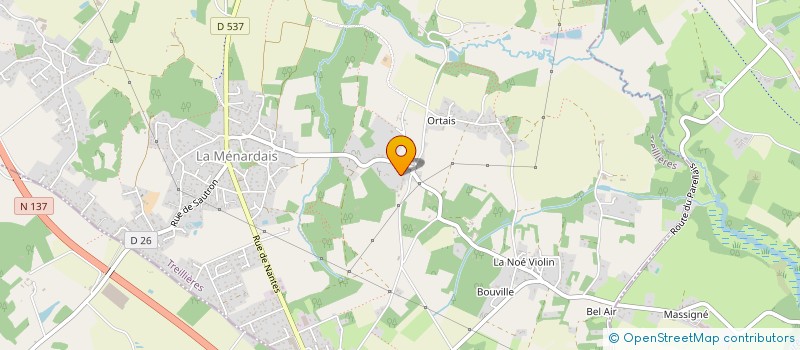 localisation de l'entreprise MADAME DINANTHI NARAHENPITAGE  TREILLIERES