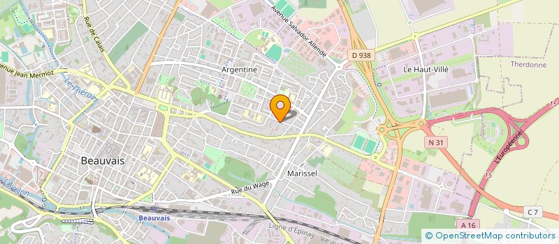 localisation de l'entreprise MADAME DINARA ISAMBAEVA  BEAUVAIS