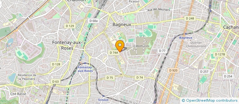 localisation de l'entreprise MADAME DINASHA HITHANADURA à BAGNEUX