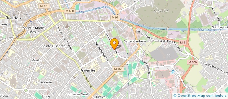 localisation de l'entreprise MADAME DIOULDE BA  ROUBAIX