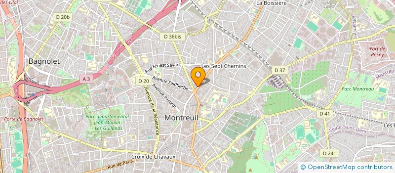 localisation de l'entreprise MADAME DIOUMA TRAORE  MONTREUIL