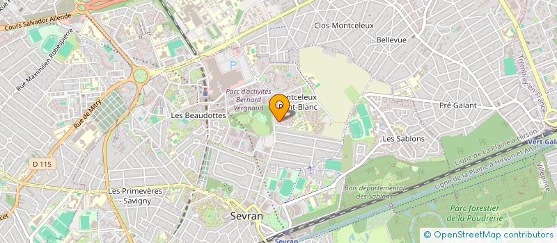 localisation de l'entreprise MADAME DIOUNOUBOU TANDIA  SEVRAN