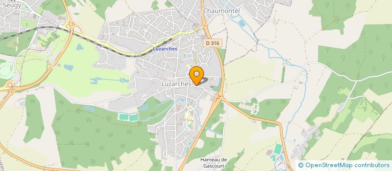 localisation de l'entreprise MADAME DIUDAT HERMANT  LUZARCHES