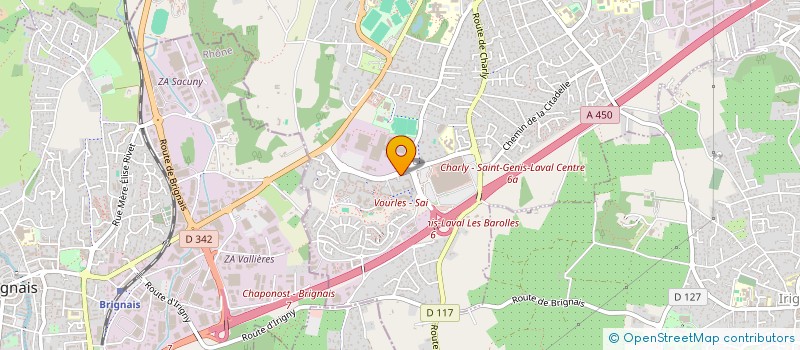 localisation de l'entreprise MADAME DIVI ELONGA  SAINT-GENIS-LAVAL