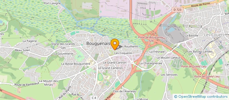 localisation de l'entreprise MADAME DIVINA NYUNGA  BOUGUENAIS