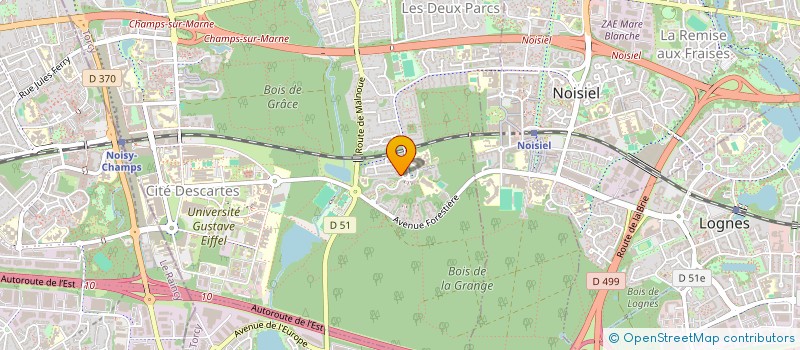 localisation de l'entreprise MADAME DIVINE DIVINE  CHAMPS-SUR-MARNE