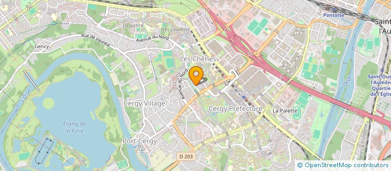 localisation de l'entreprise MADAME DIVINE KINFACK  CERGY