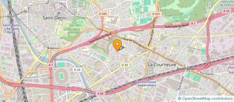 localisation de l'entreprise MADAME DIVINE MOHINDO à LA COURNEUVE