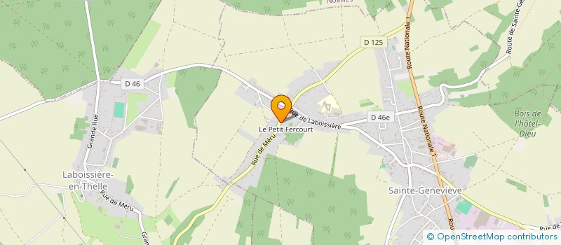 localisation de l'entreprise MADAME DJAFAROU HAMADOU  SAINTE-GENEVIEVE