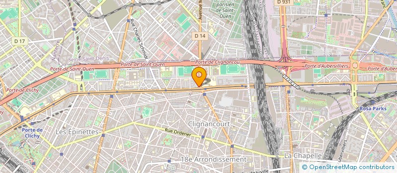 localisation de l'entreprise MADAME DJAGBA KORE  PARIS 18