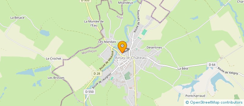 localisation de l'entreprise MADAME DJAHAMA HAMIDOU à AINAY-LE-CHATEAU