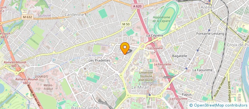 localisation de l'entreprise MADAME DJAHIDA HADJ MOSTEFA  TOULOUSE