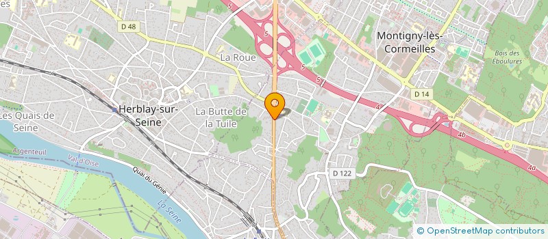 localisation de l'entreprise MADAME DJAHIDA SELLAF  MONTIGNY-LES-CORMEILLES