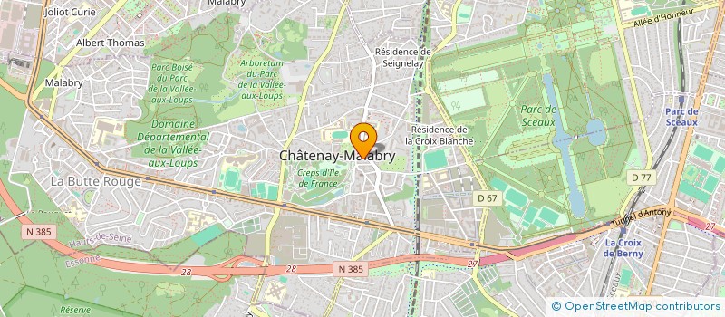 localisation de l'entreprise MADAME DJAHRA BELMAHDI  CHATENAY-MALABRY