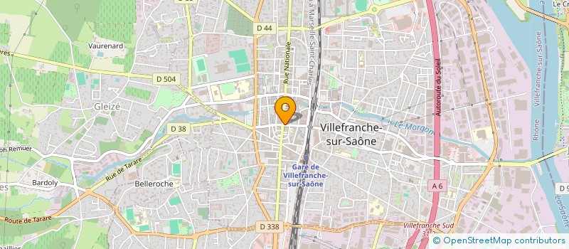 localisation de l'entreprise MADAME DJAKE AMOUZOU  VILLEFRANCHE-SUR-SAONE