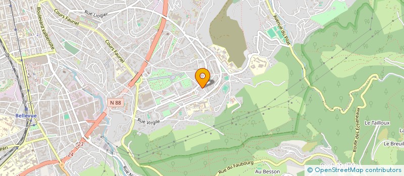 localisation de l'entreprise MADAME DJALILA MZARGUI  SAINT-ETIENNE