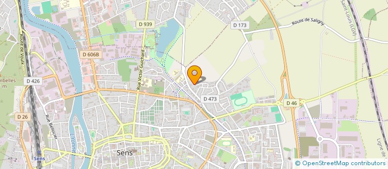 localisation de l'entreprise MADAME DJAMELA FALCK à SENS
