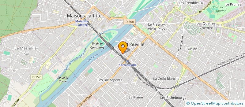 localisation de l'entreprise MADAME DJAMILA ADJELOUT  SARTROUVILLE