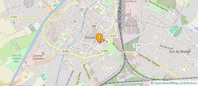 localisation de l'entreprise MADAME DJAMILA AIDA à DOUAI