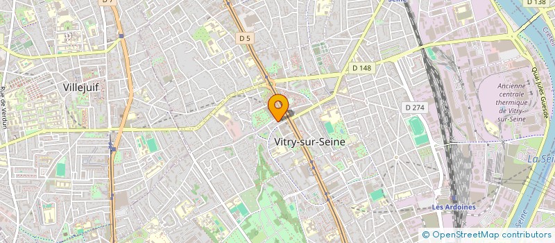 localisation de l'entreprise MADAME DJAMILA AINOUCHE  VITRY-SUR-SEINE