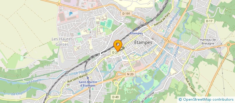 localisation de l'entreprise MADAME DJAMILA AZZEDINE à ETAMPES