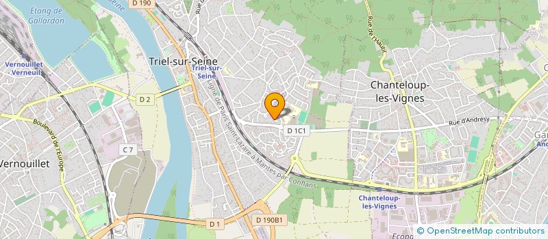 localisation de l'entreprise MADAME DJAMILA BELARBIA à TRIEL-SUR-SEINE